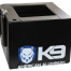 Black Aluminum K9 Square Water Dish