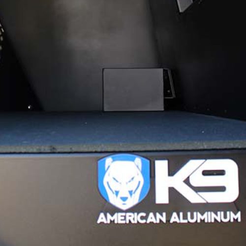 Black Rubber Mat on the floor of K9 Platform