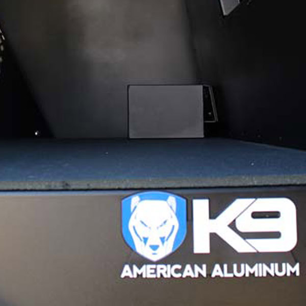 Black Rubber Mat on the floor of K9 Platform