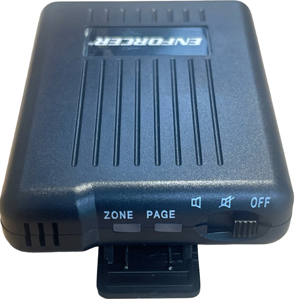 Black Pager Showing Button on top