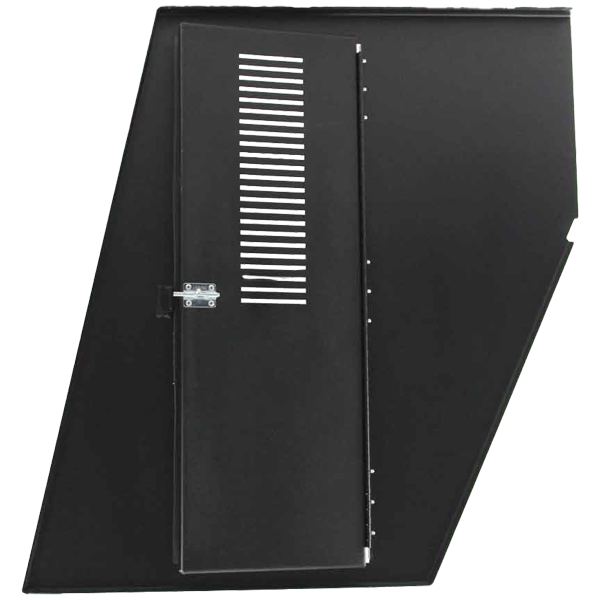 Black American Aluminum Insert Divider with pass-thru door