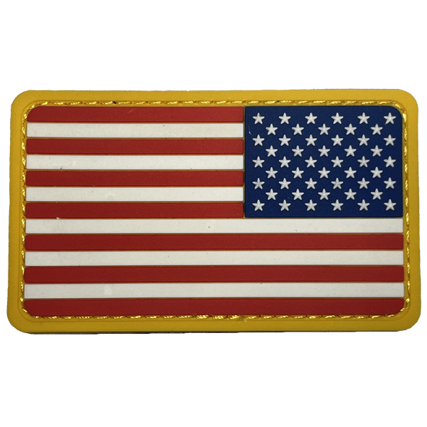 US Flag Reversed PVC Patch - Image 2
