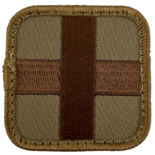 Medic Square Patch Desert