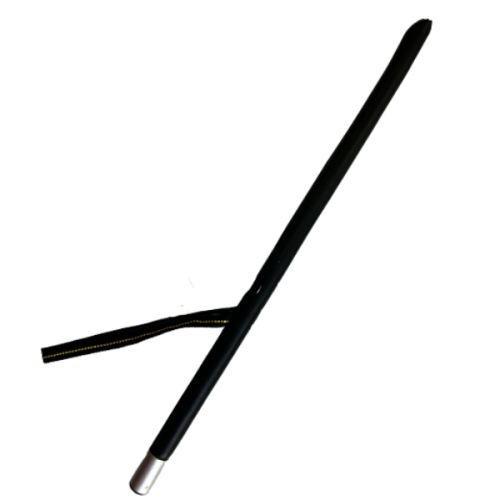 A black padded stick for working dog training