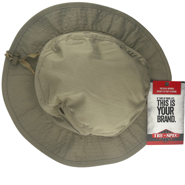 Tan Boonie Hat from the Top