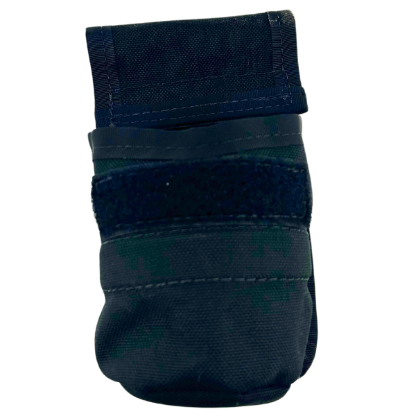 The front of the Molle Reward Pouch in the color black.