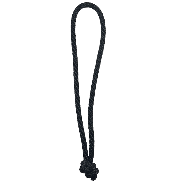 Black Double Braided Nylon Handle