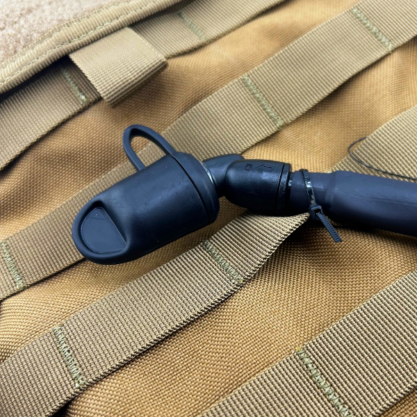 Drinking nozzle on the Condor Hydration Bag in Coyote