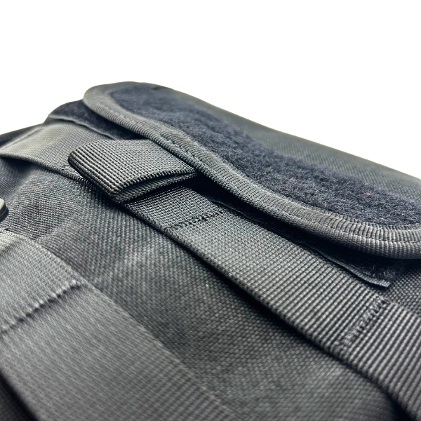 Close up of the closure on the Condor Hydration Bag in black