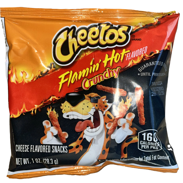 Frito Lay Cheetos Flamin Hot Crunchy