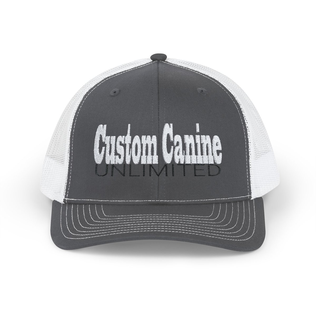 Snapback Trucker Cap with White and Black Custom Canine Unlimited - Image 17