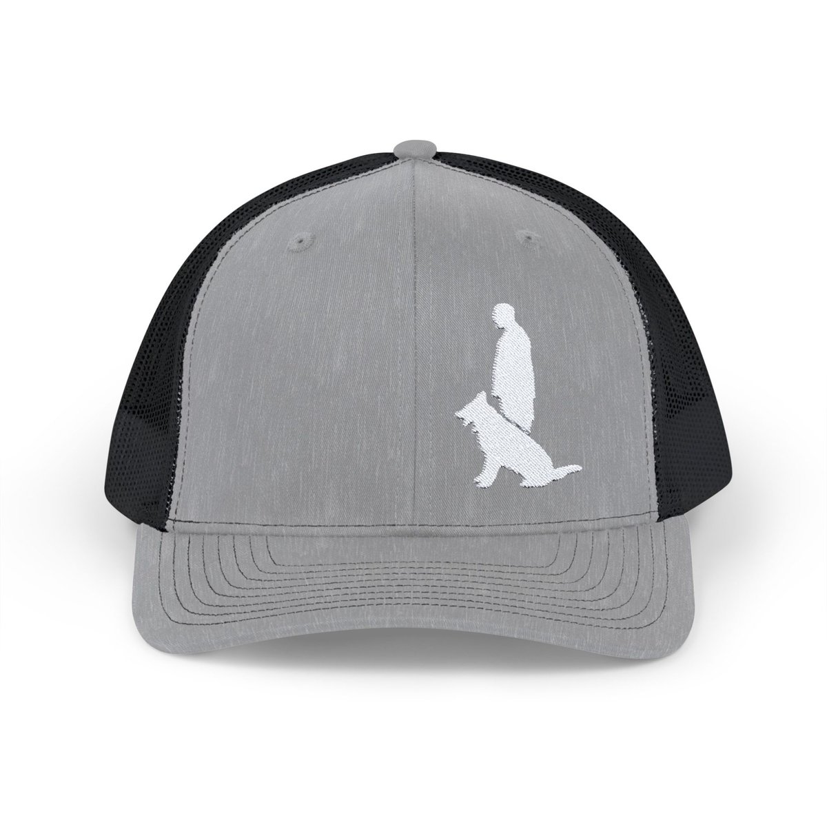 Snapback Trucker Cap with White Custom Canine Unlimited Logo - Image 25