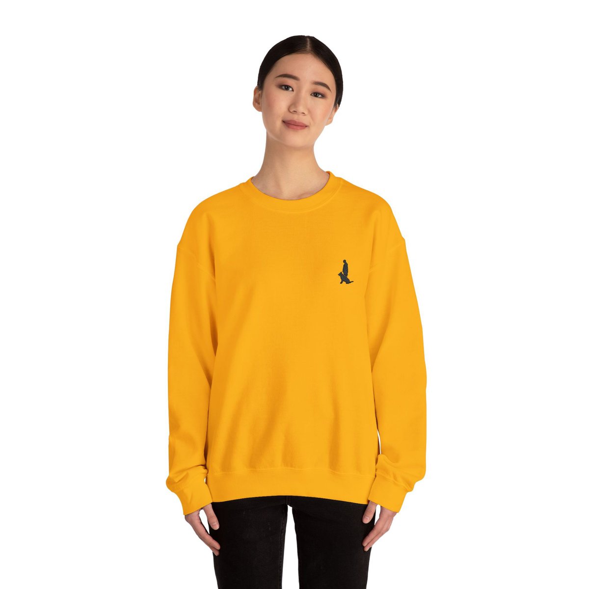 Unisex Heavy Blend™ Crewneck Sweatshirt with Black Custom Canine Unlimited Chest Logo - Image 25