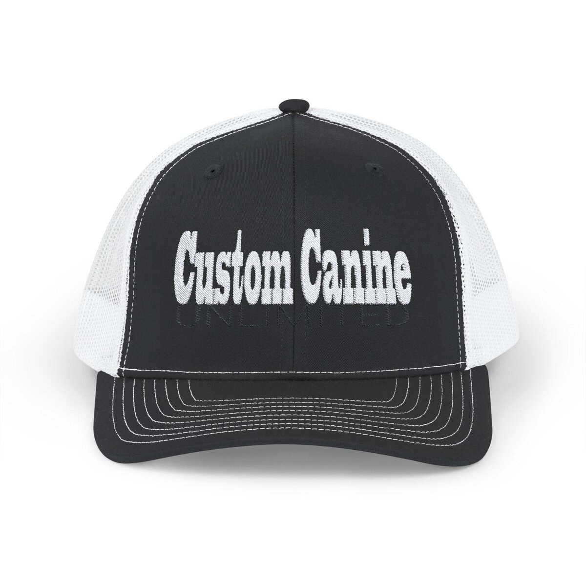 Snapback Trucker Cap with White and Black Custom Canine Unlimited - Image 10