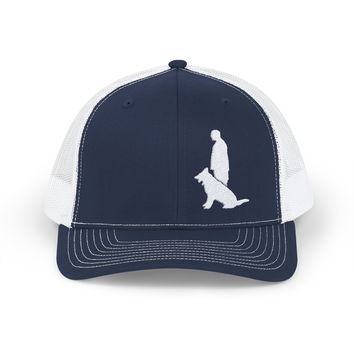 Snapback Trucker Cap with White Custom Canine Unlimited Logo - Image 37