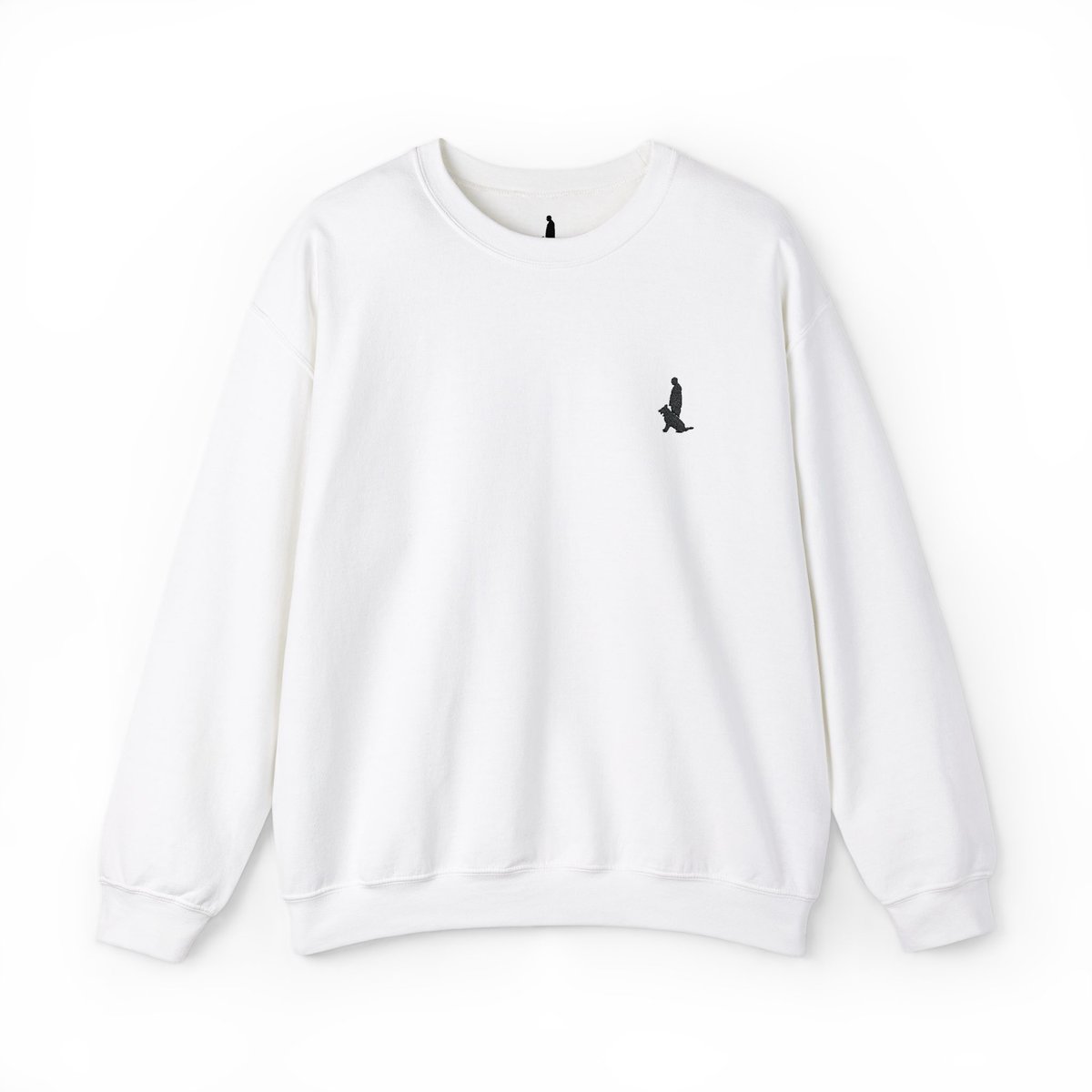 Unisex Heavy Blend™ Crewneck Sweatshirt with Black Custom Canine Unlimited Chest Logo