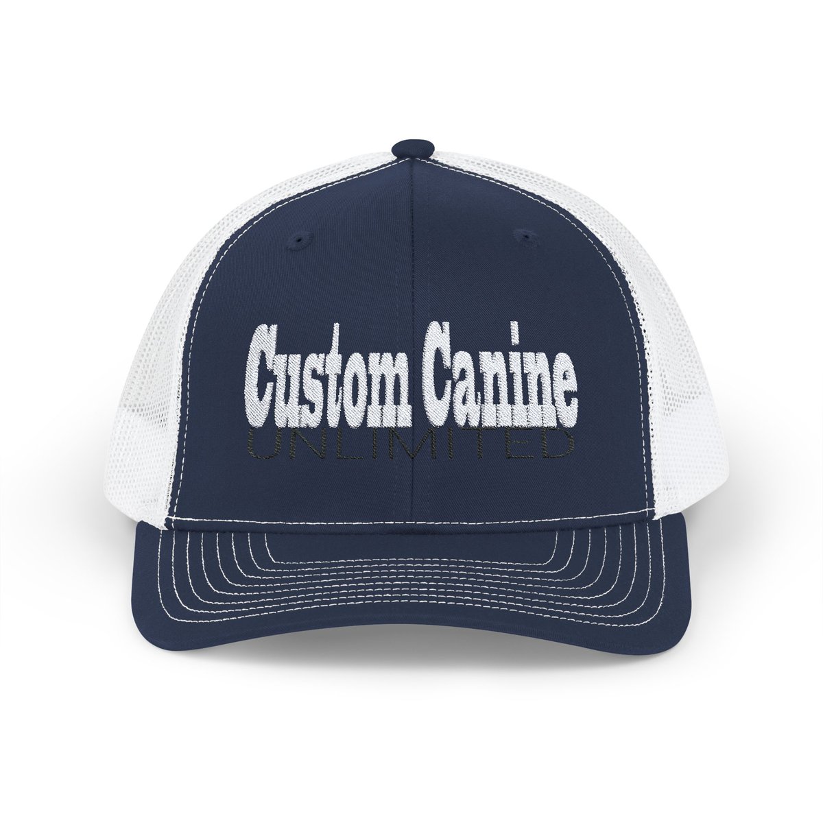 Snapback Trucker Cap with White and Black Custom Canine Unlimited - Image 37
