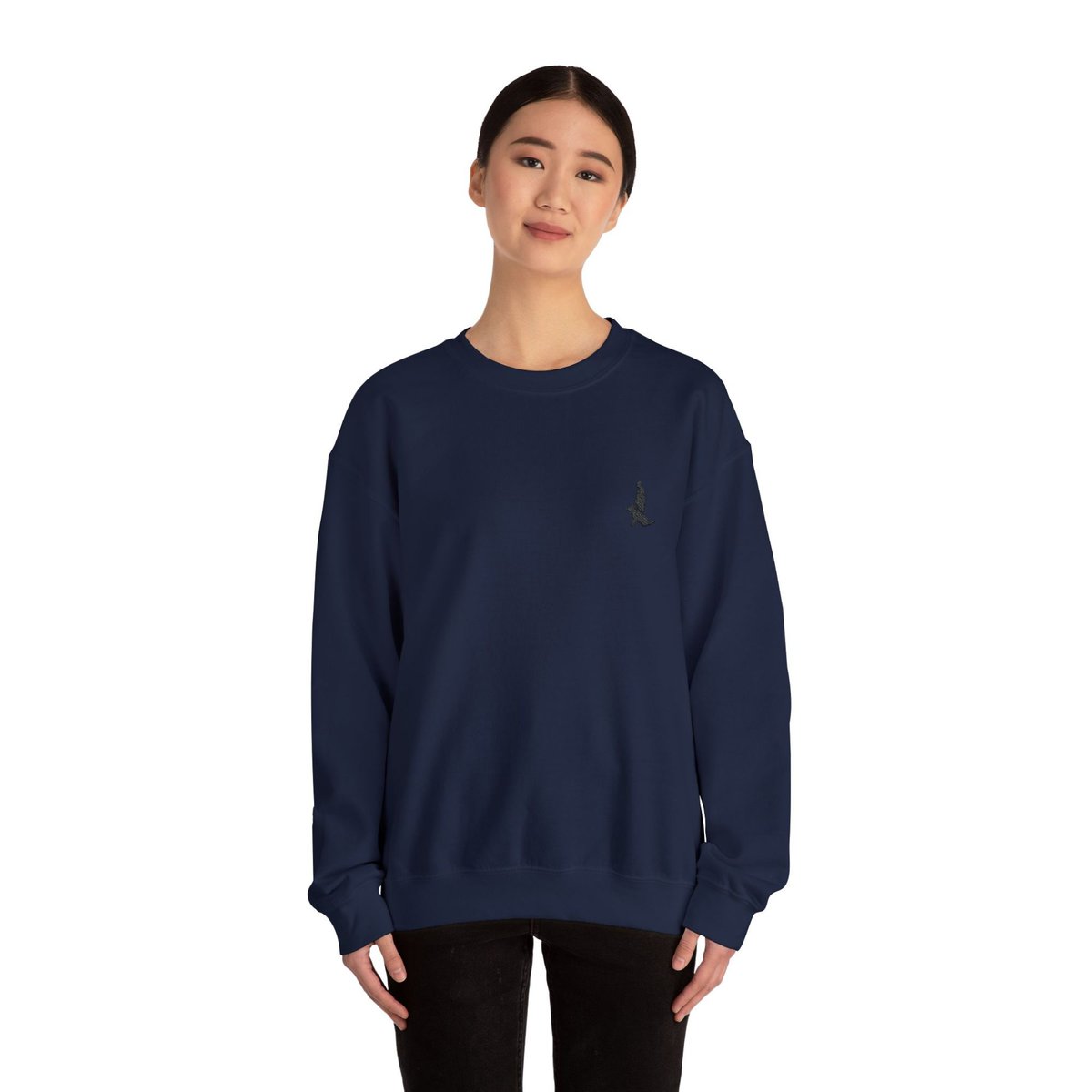 Unisex Heavy Blend™ Crewneck Sweatshirt with Black Custom Canine Unlimited Chest Logo - Image 53