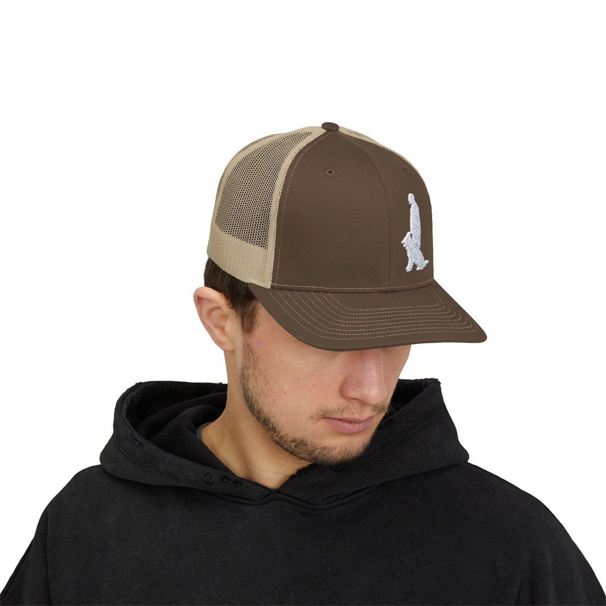 Snapback Trucker Cap with White Custom Canine Unlimited Logo - Image 35