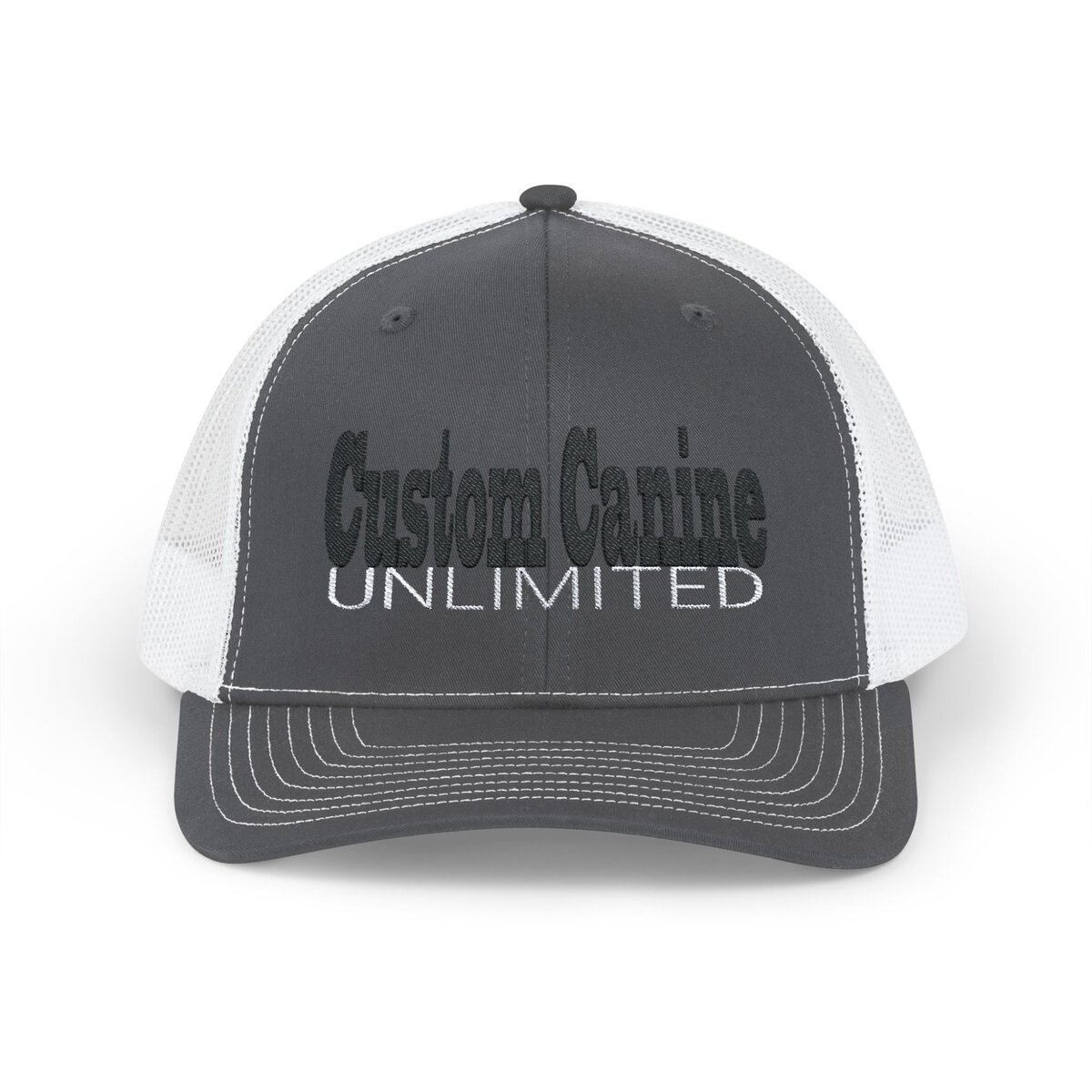 Snapback Trucker Cap with Black and White Custom Canine Unlimited - Image 13