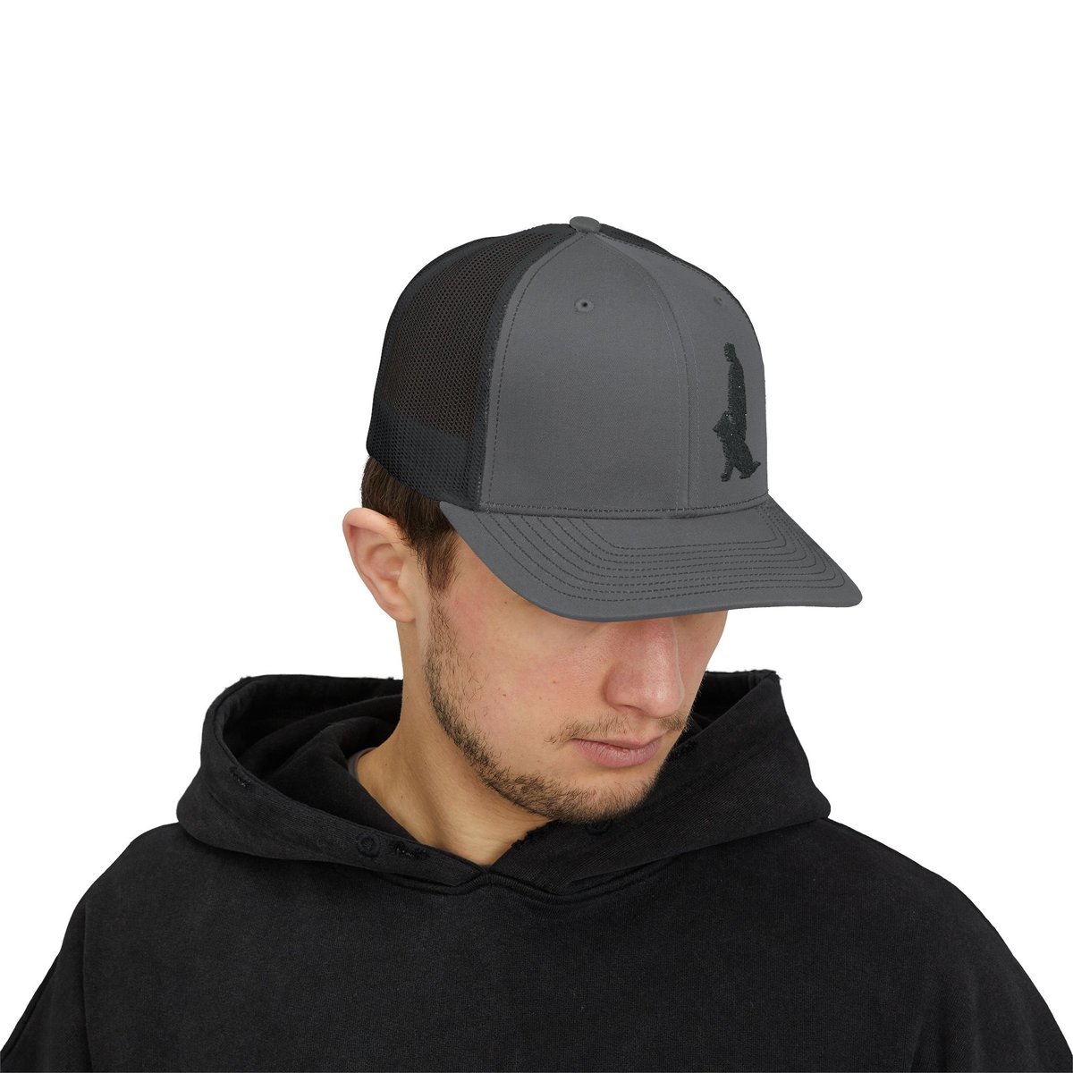 Snapback Trucker Cap with Black Custom Canine Unlimited Logo - Image 23