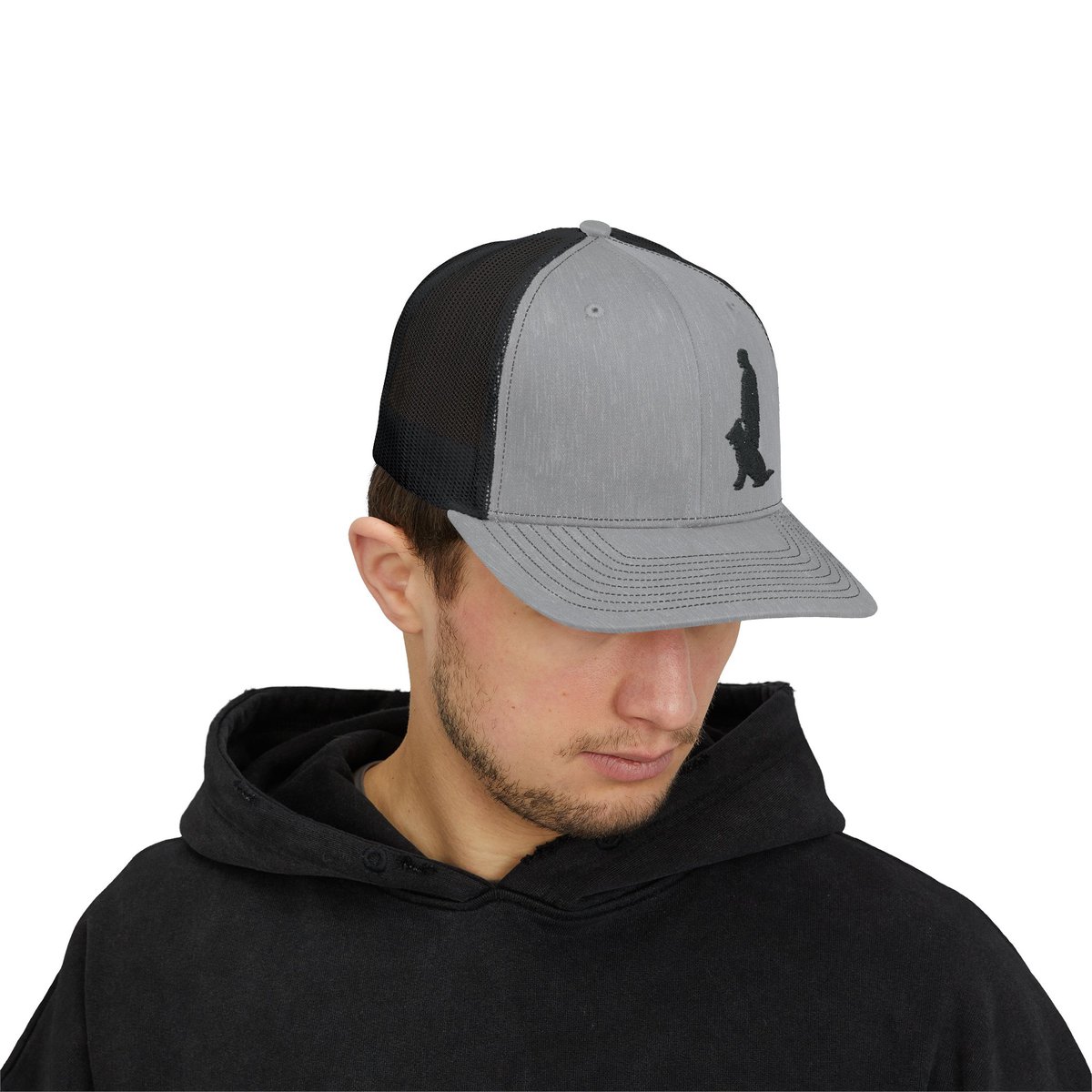 Snapback Trucker Cap with Black Custom Canine Unlimited Logo - Image 27
