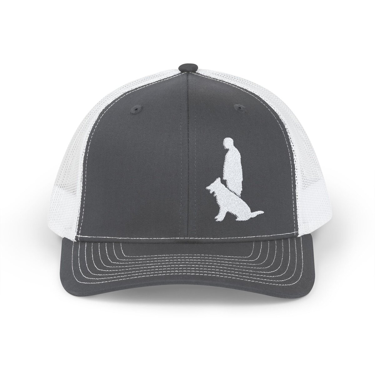 Snapback Trucker Cap with White Custom Canine Unlimited Logo - Image 9