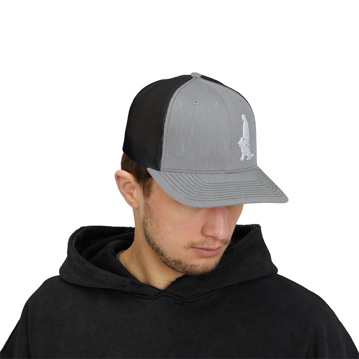 Snapback Trucker Cap with White Custom Canine Unlimited Logo - Image 27
