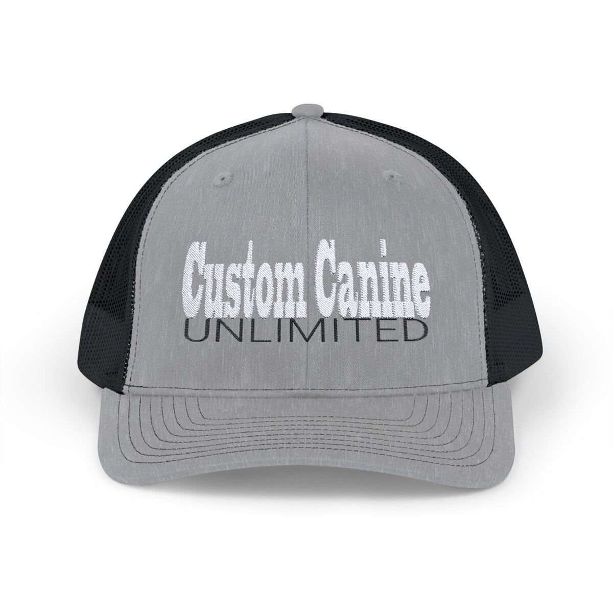 Snapback Trucker Cap with White and Black Custom Canine Unlimited - Image 5