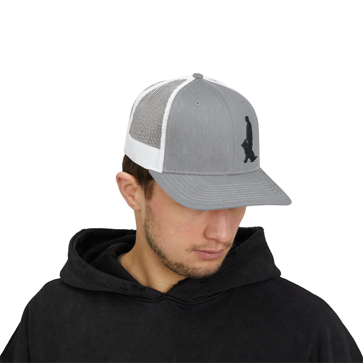 Snapback Trucker Cap with Black Custom Canine Unlimited Logo - Image 3