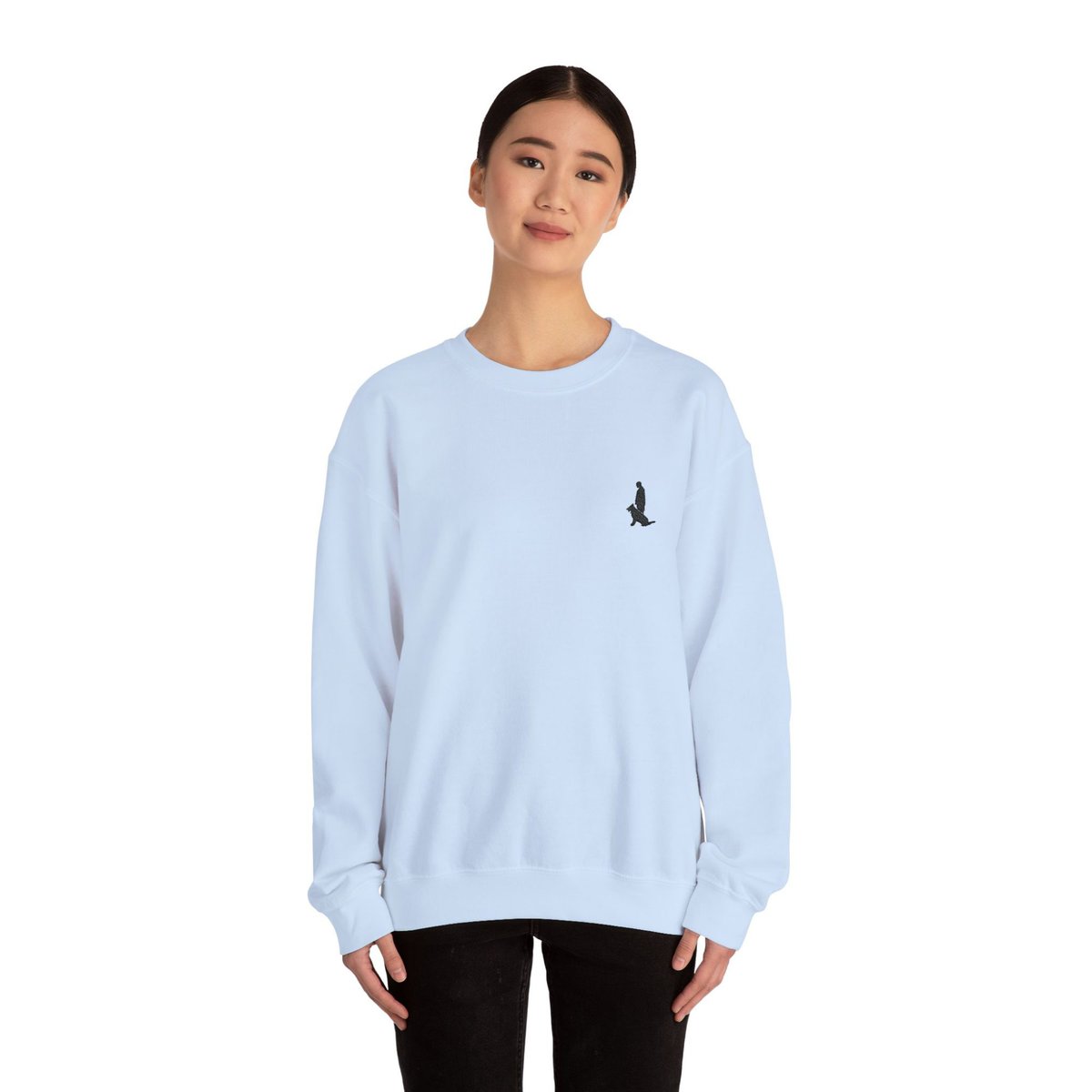 Unisex Heavy Blend™ Crewneck Sweatshirt with Black Custom Canine Unlimited Chest Logo - Image 45