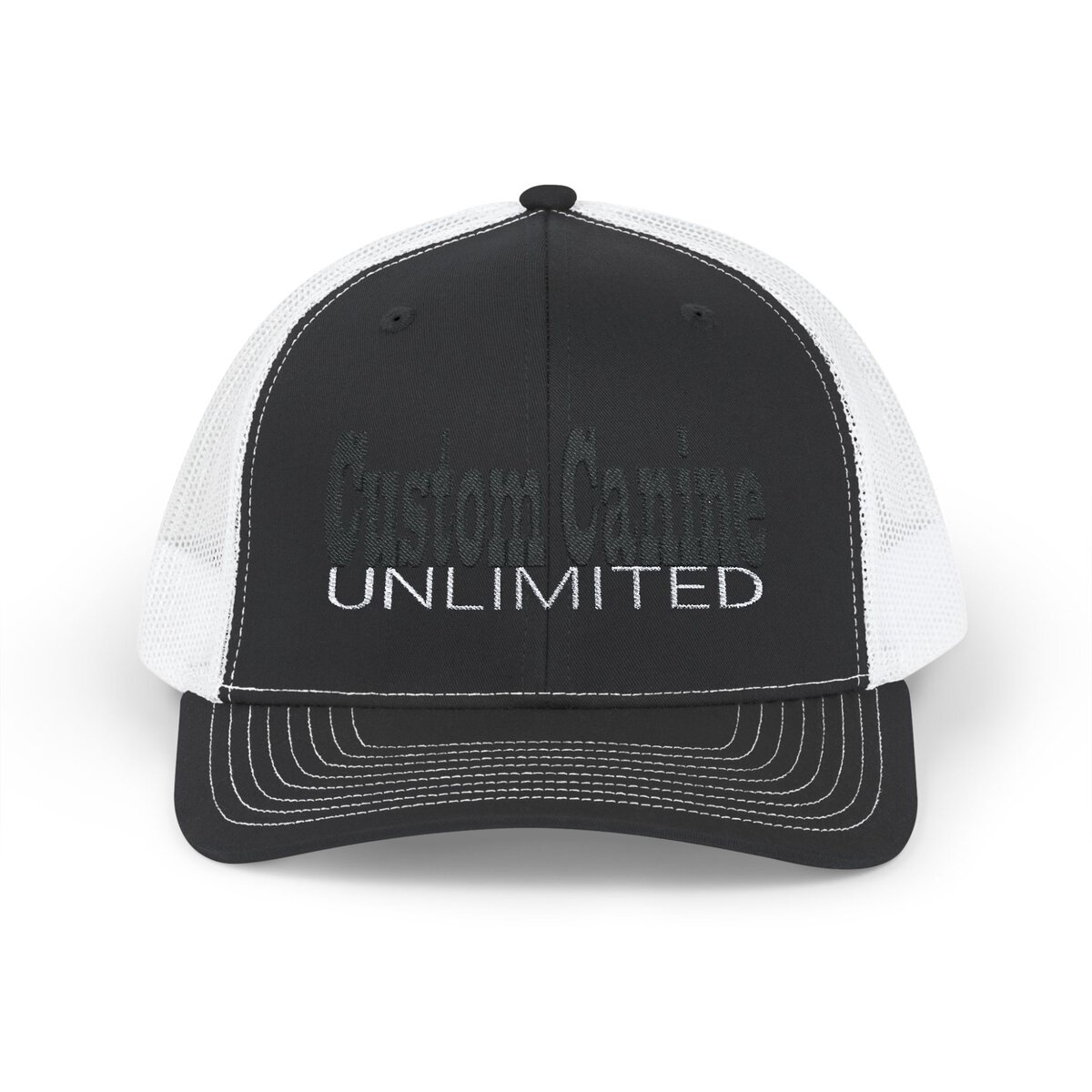 Snapback Trucker Cap with Black and White Custom Canine Unlimited - Image 6