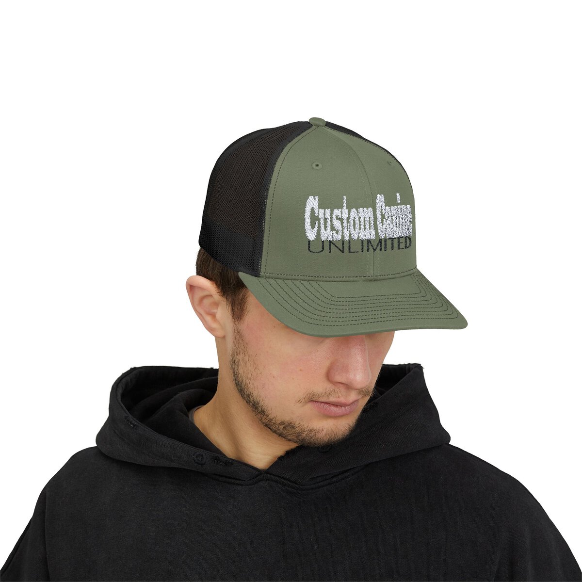 Snapback Trucker Cap with White and Black Custom Canine Unlimited - Image 31