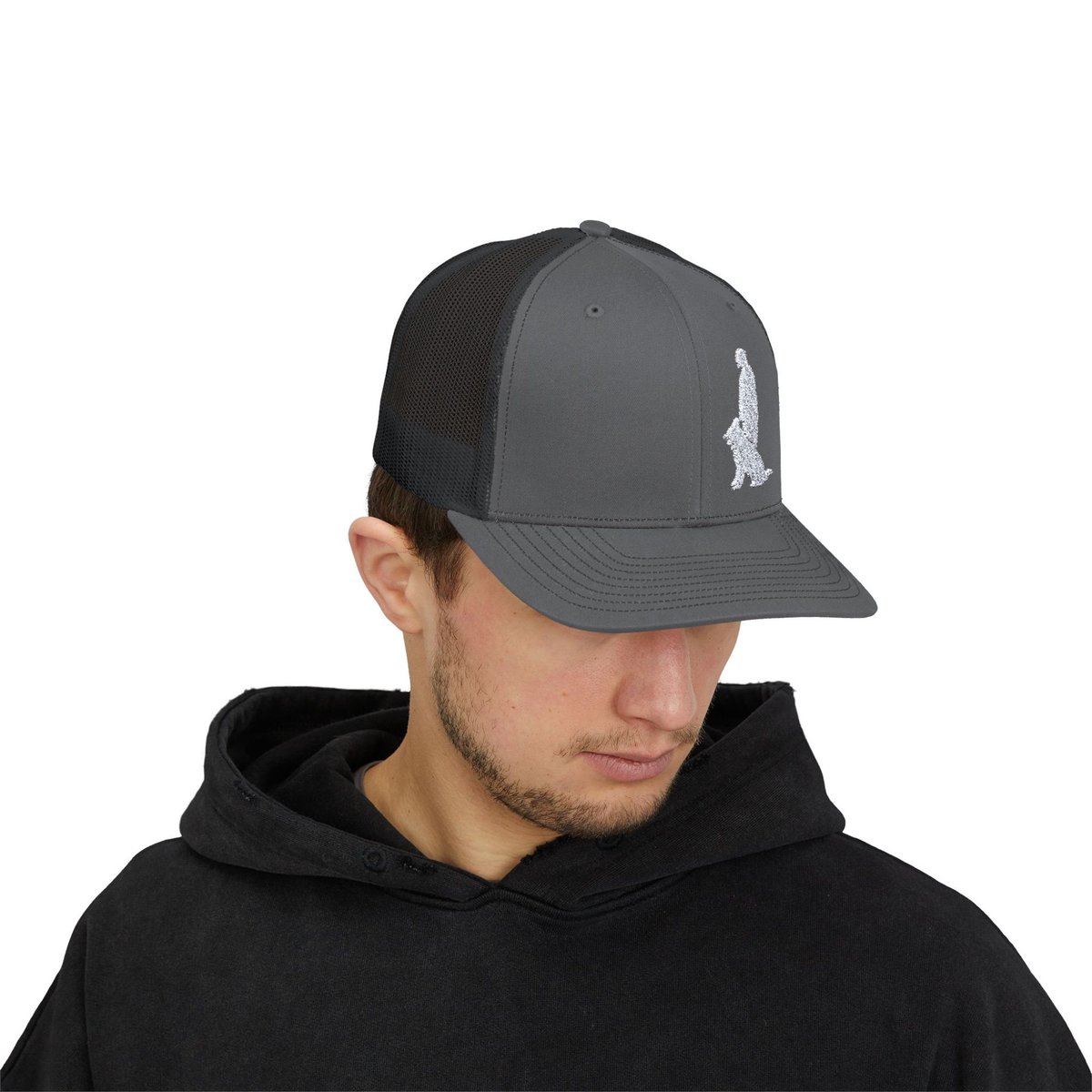 Snapback Trucker Cap with White Custom Canine Unlimited Logo - Image 23