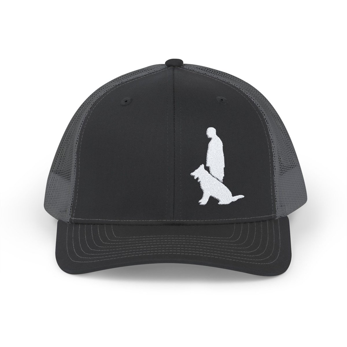 Snapback Trucker Cap with White Custom Canine Unlimited Logo - Image 17