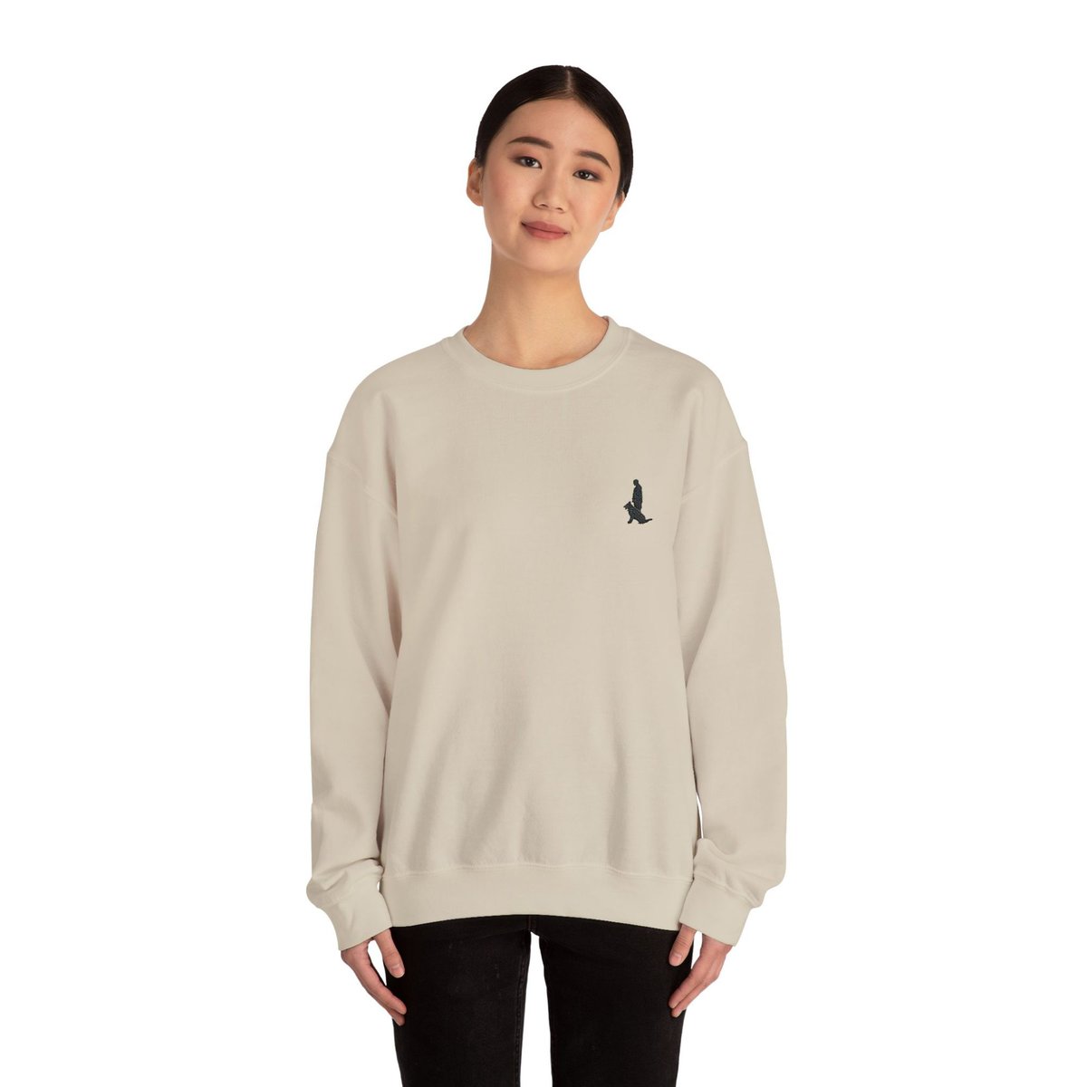 Unisex Heavy Blend™ Crewneck Sweatshirt with Black Custom Canine Unlimited Chest Logo - Image 17