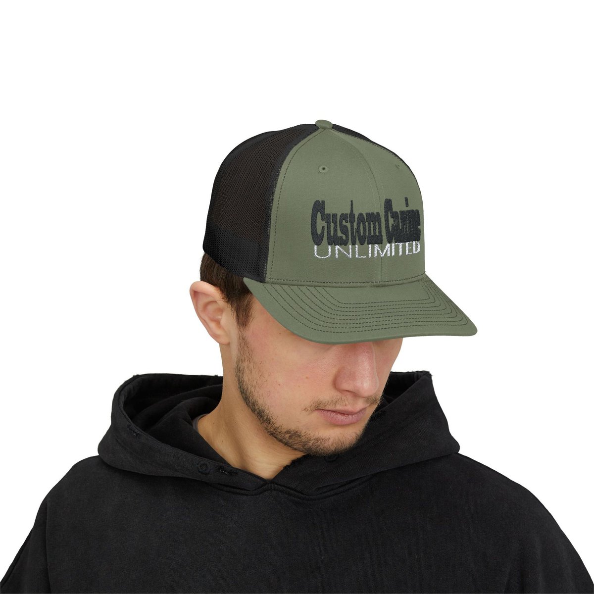 Snapback Trucker Cap with Black and White Custom Canine Unlimited - Image 31