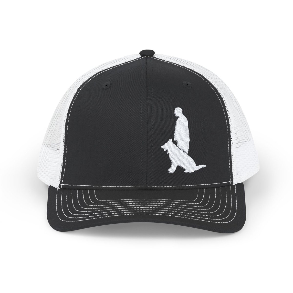 Snapback Trucker Cap with White Custom Canine Unlimited Logo - Image 2