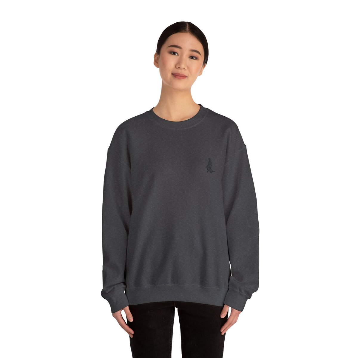 Unisex Heavy Blend™ Crewneck Sweatshirt with Black Custom Canine Unlimited Chest Logo - Image 41
