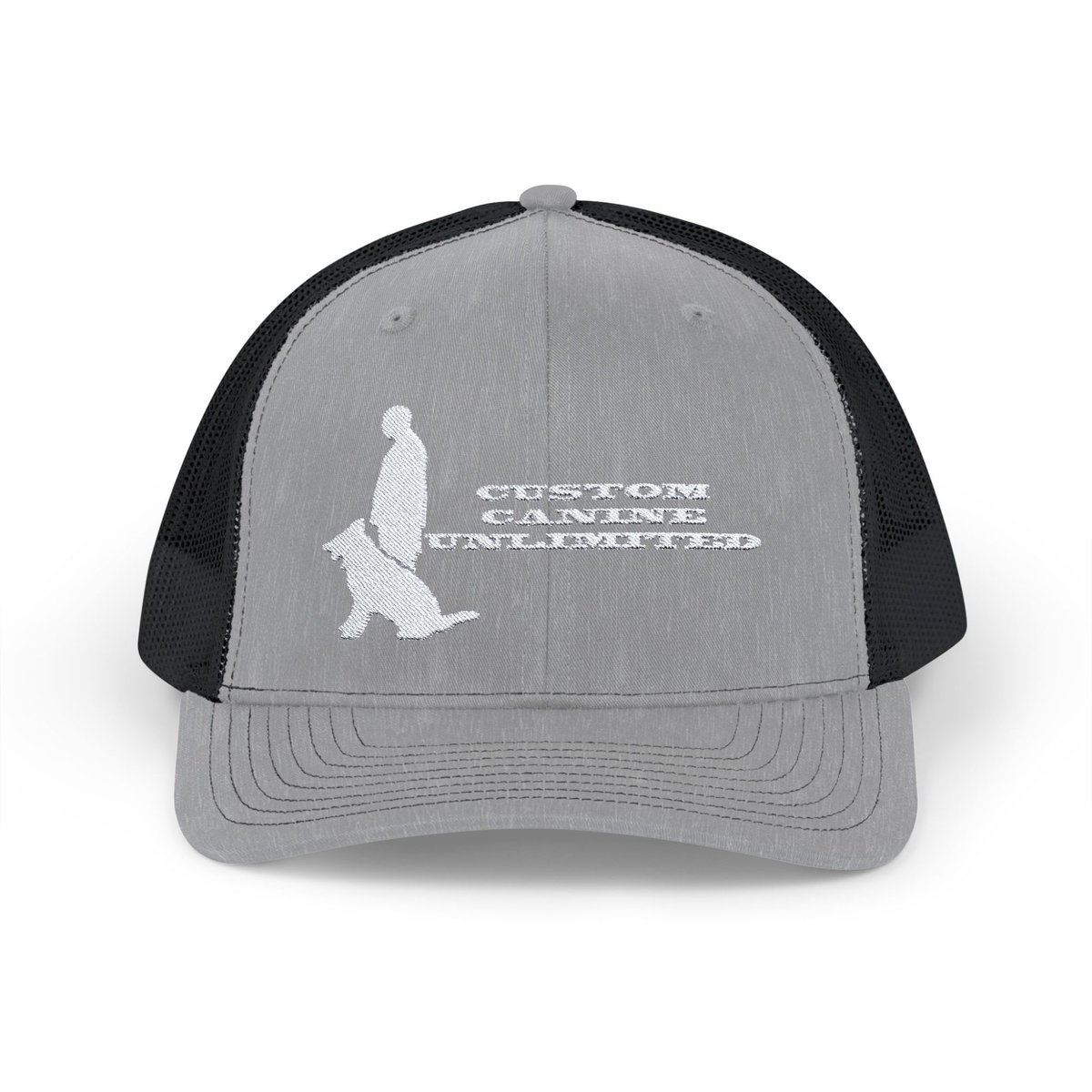 Trucker Cap with White Custom Canine Unlimited Logo with Name - Image 25