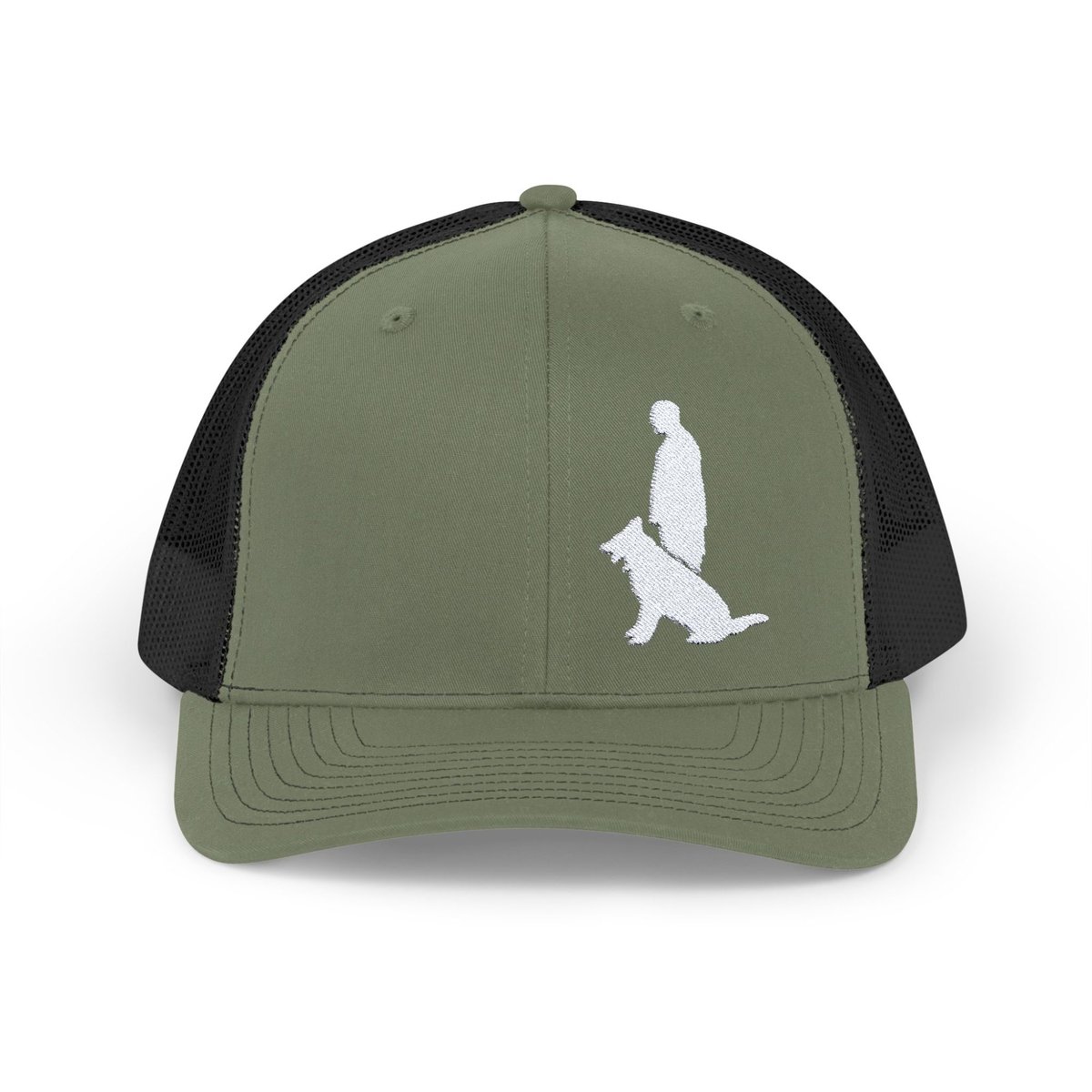 Snapback Trucker Cap with White Custom Canine Unlimited Logo - Image 29
