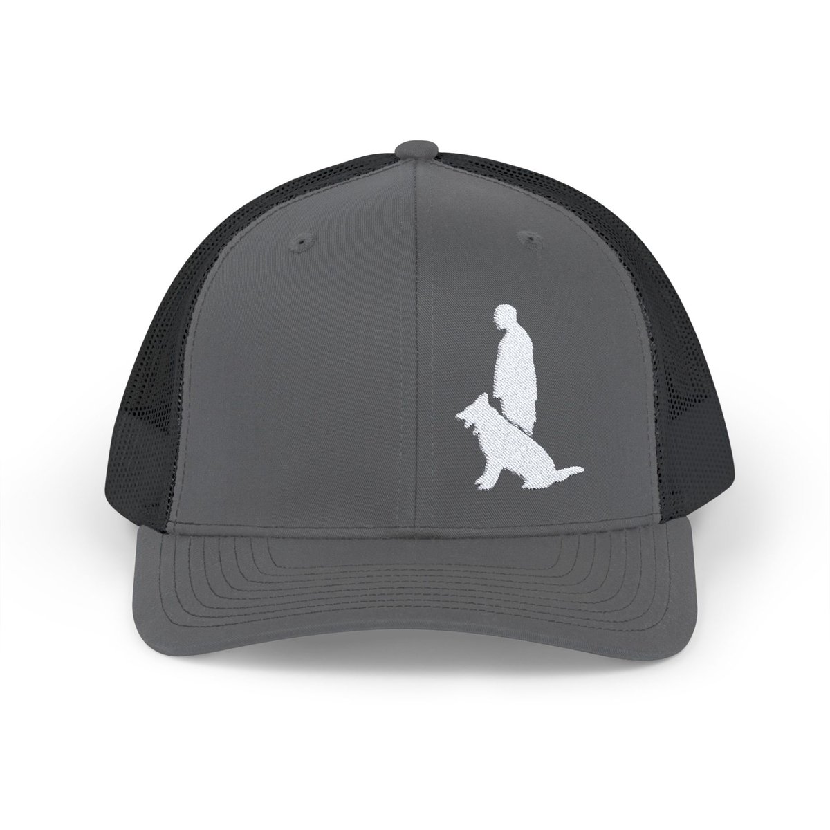 Snapback Trucker Cap with White Custom Canine Unlimited Logo - Image 21