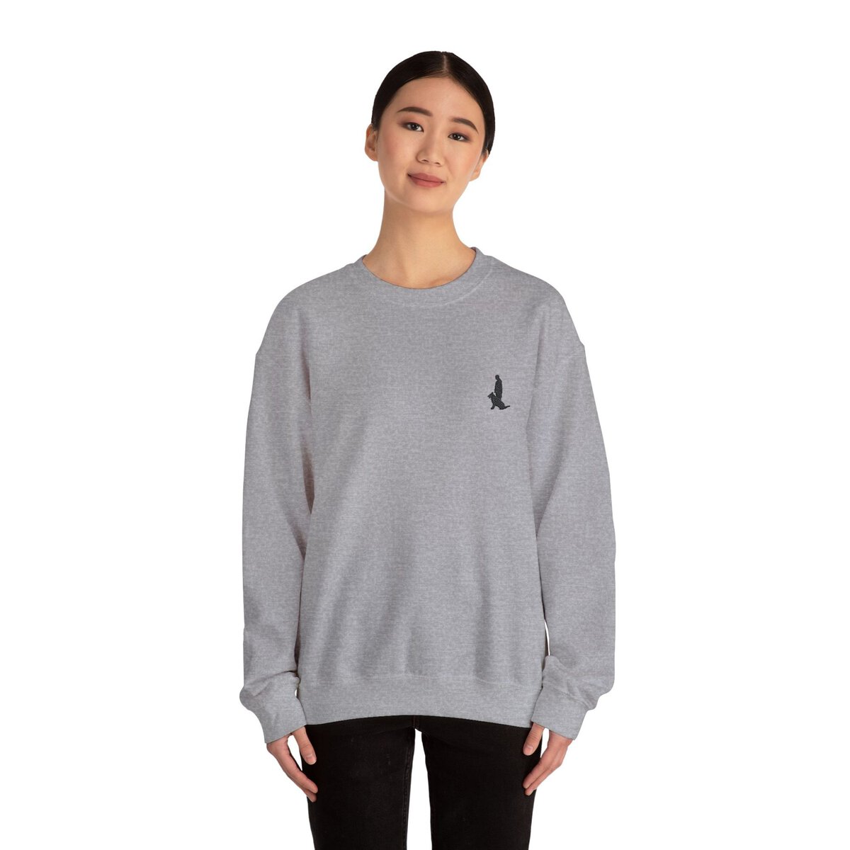 Unisex Heavy Blend™ Crewneck Sweatshirt with Black Custom Canine Unlimited Chest Logo - Image 21