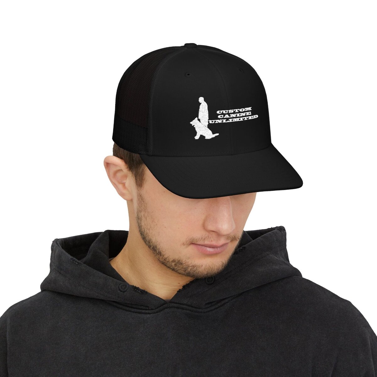 CCU Main Logo Snapback Trucker Cap – Stylish Embroidered Hat for Outdoors, Casual Wear, and K9 Enthusiasts - Image 11