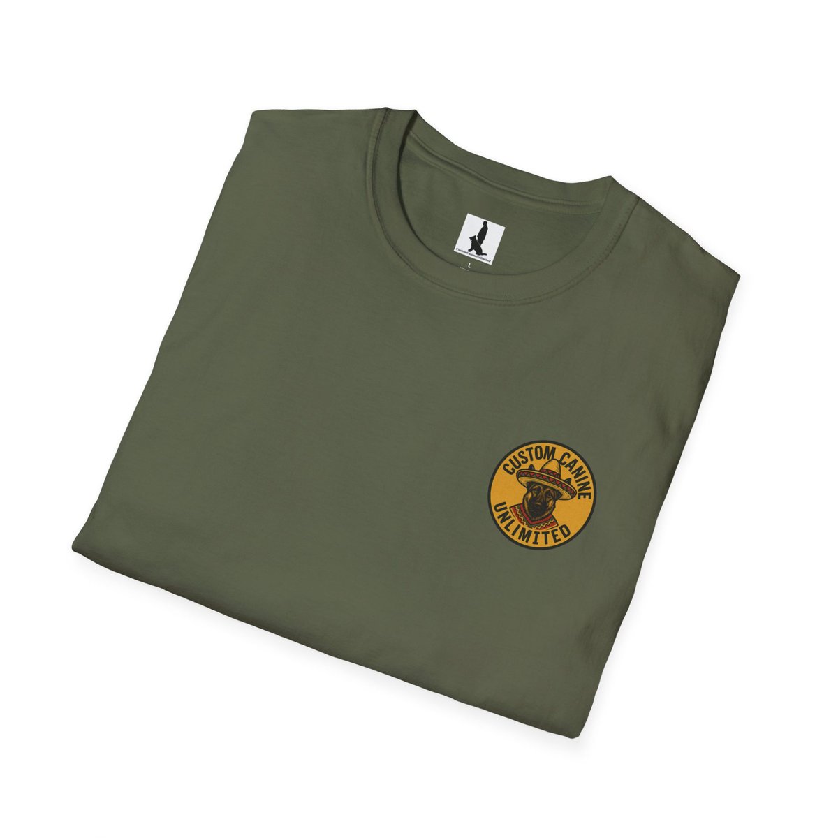 (Alternate Front Logo) ¡NO TAN RÁPIDO, MUCHACHO! German Shepherd Sombrero T-Shirt | Custom Canine Unlimited - Image 24