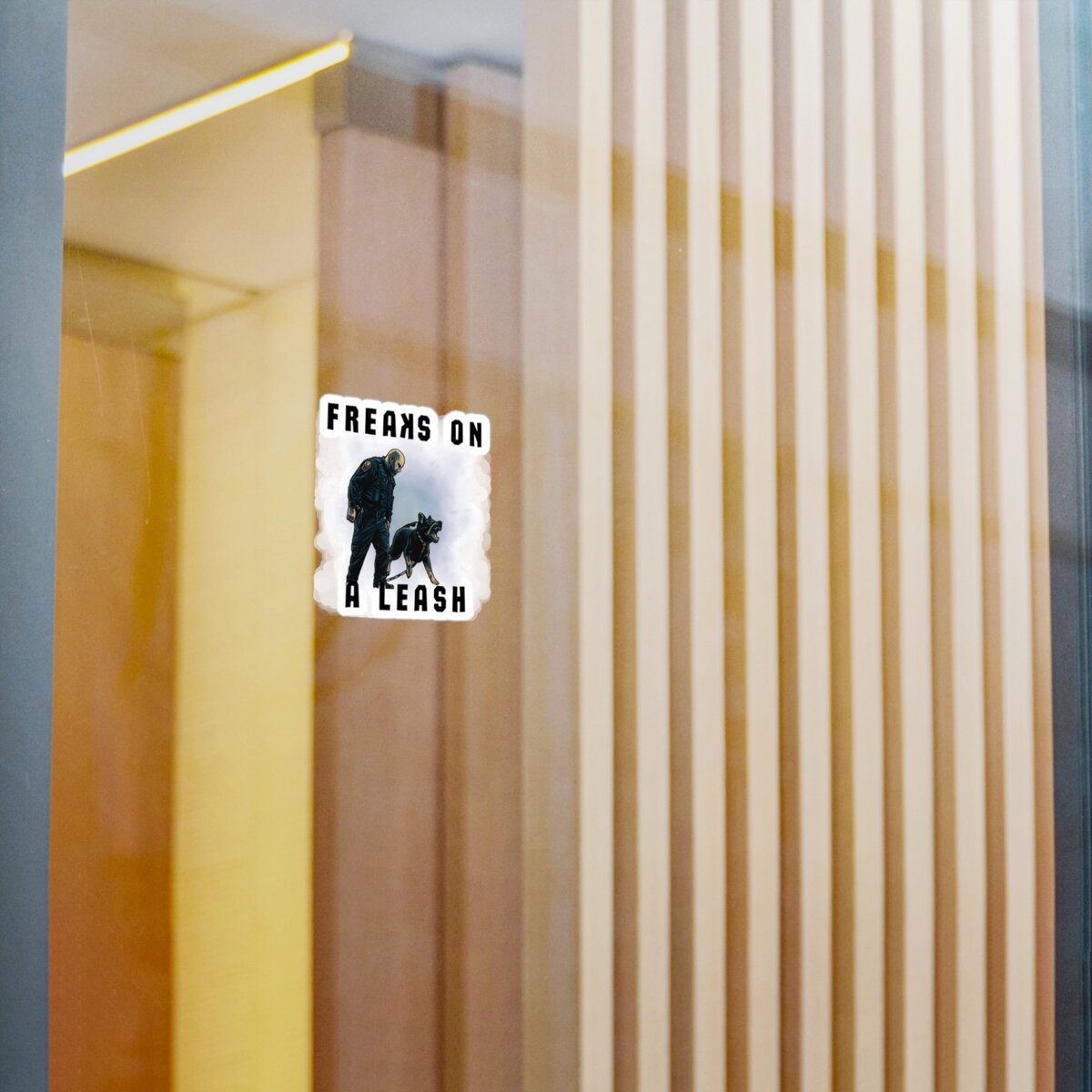 Freaks on a Leash K9 Sticker | Police Dog & Handler Decal - Image 2