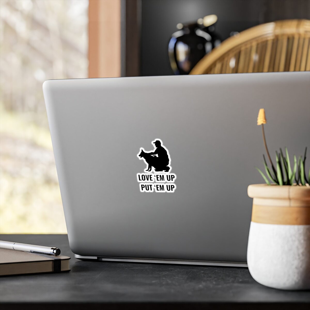 Love ’Em Up, Put ’Em Up K9 Sticker | Dog Trainer Decal - Image 4