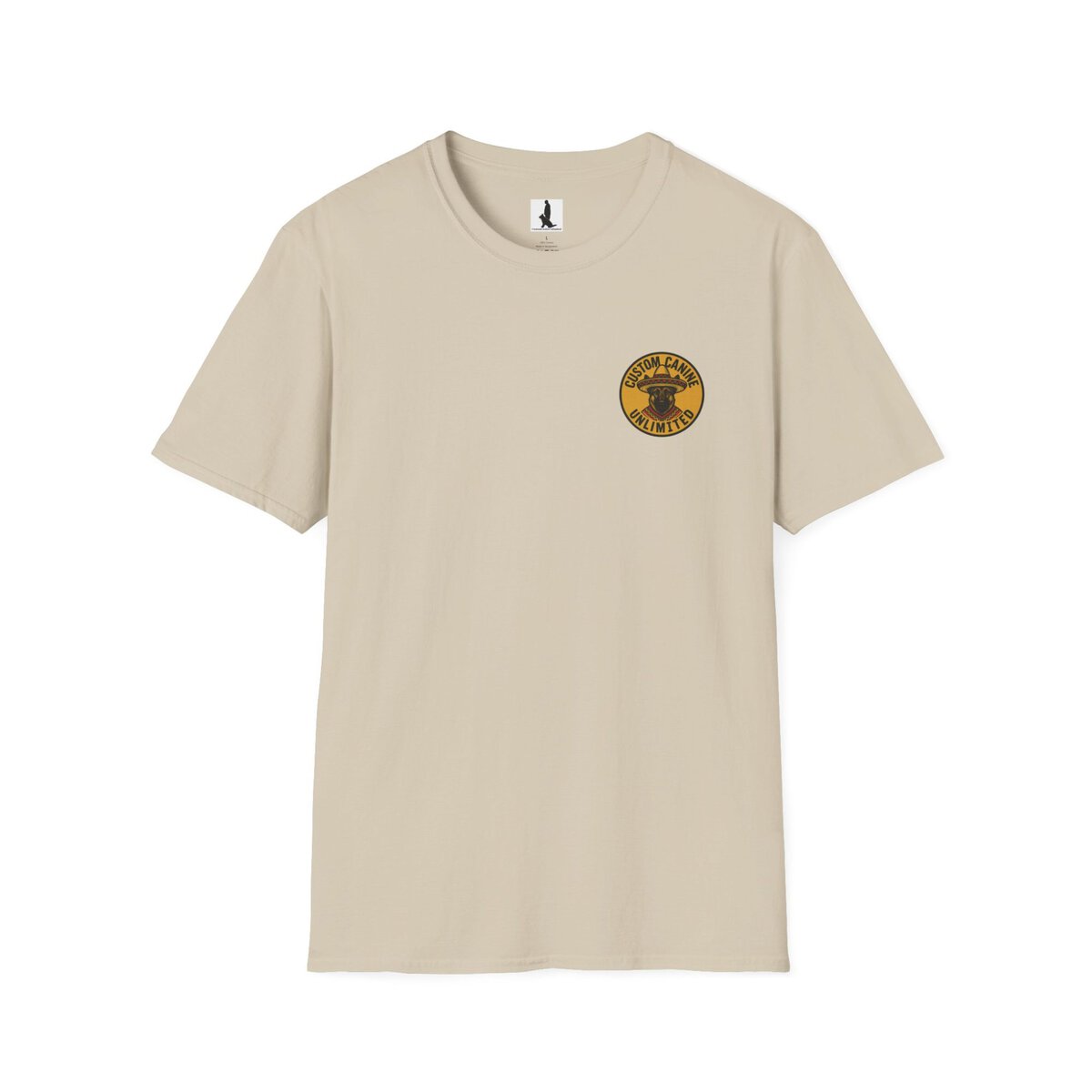 (Alternate Front Logo) ¡NO TAN RÁPIDO, MUCHACHO! German Shepherd Sombrero T-Shirt | Custom Canine Unlimited - Image 2