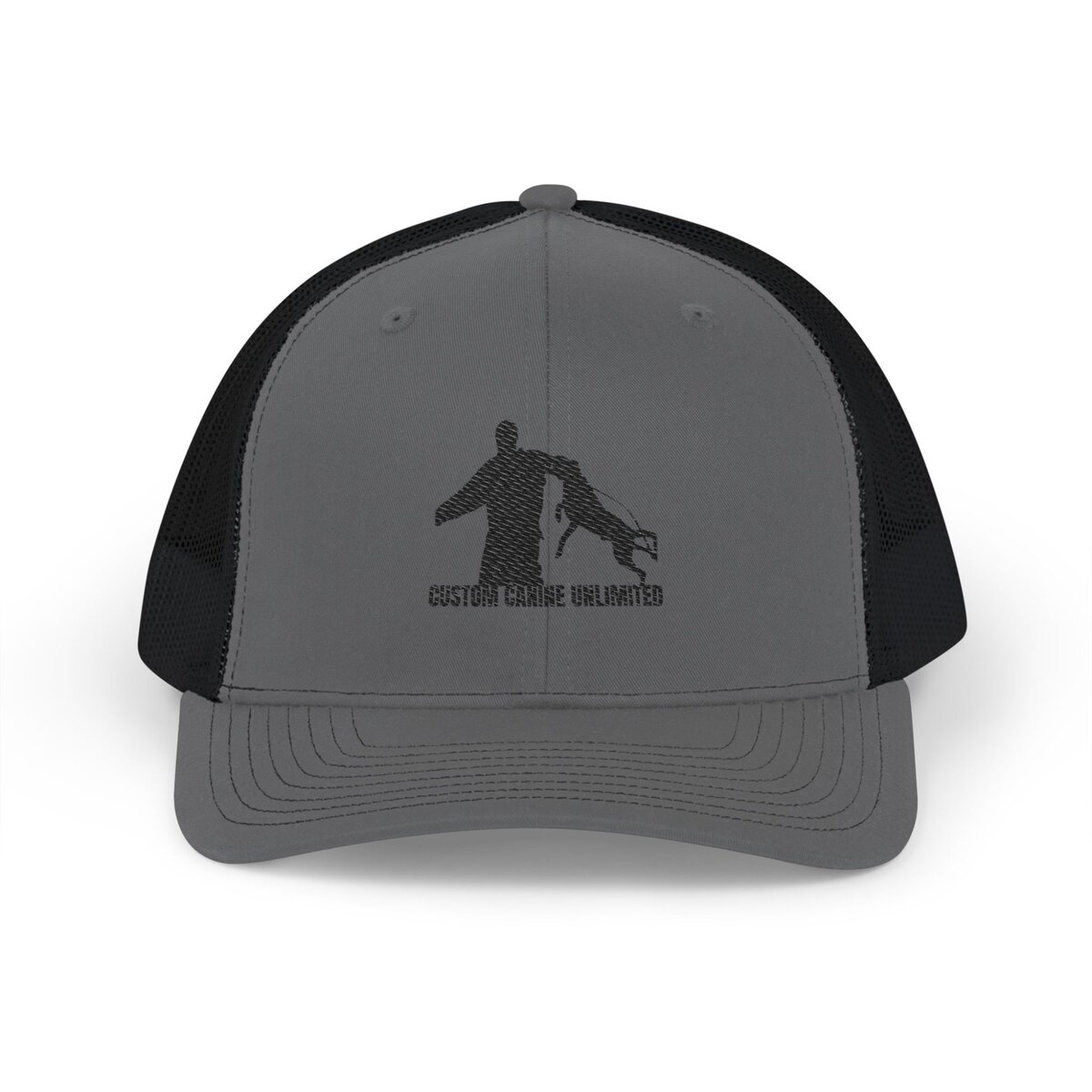 Custom Canine Unlimited Trucker Hat – K9 Decoy & Dog Silhouette | Loden Green Mesh Back Cap - Image 9