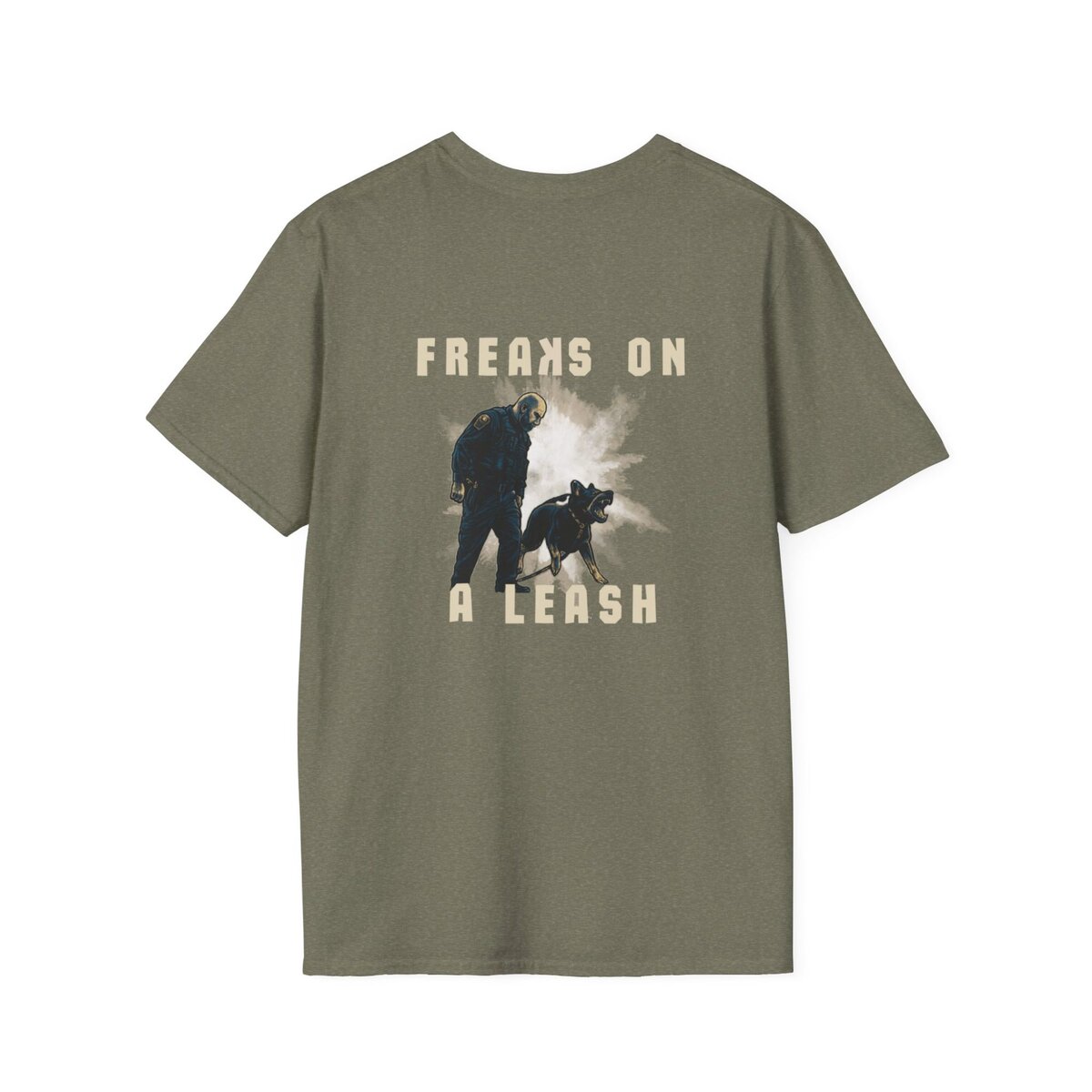 FREAKS ON A LEASH Grunge Tactical K9 Shirt – Police Dog Graphic Tee - Image 10